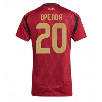 Camiseta Bélgica Lois Openda #20 Primera Equipación Replica Eurocopa 2024 para mujer mangas cortas